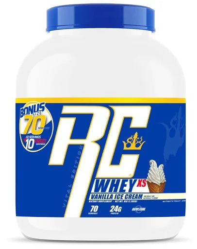 Ronnie Coleman Whey XS: Hochwertiges Whey-Protein für Muskelaufbau und schnelle Regeneration.
