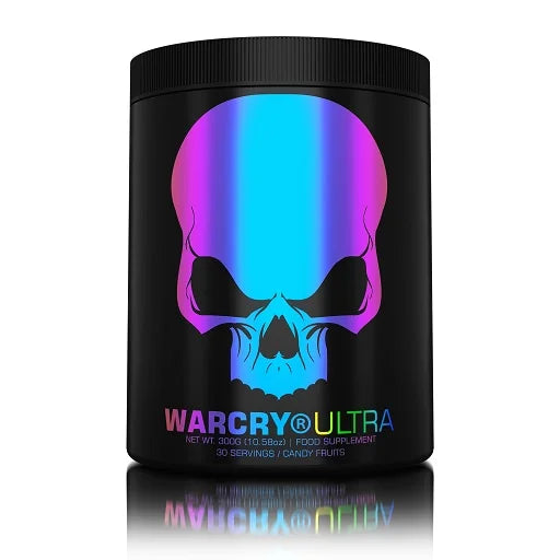 Genius Nutrition Warcry Ultra Pre-Workout Booster mit leistungsstarken Inhaltsstoffen wie Beta-Alanin, Betain, Tyrosin, Koffein, Taurin, Phenylalanin, Schisandra-Wurzelextrakt und Arktischer Wurzel für optimale Leistung und Energie im Training